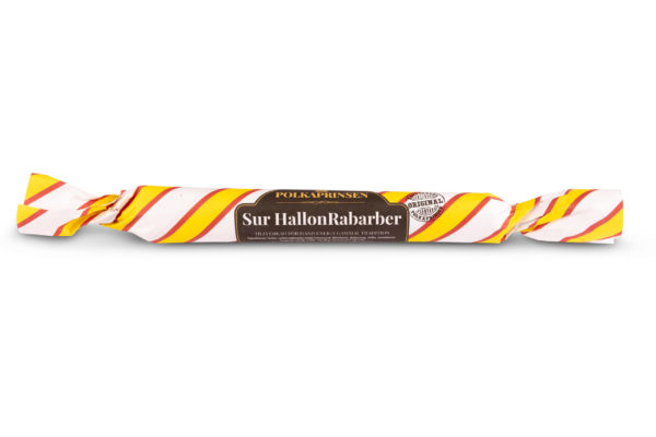 Sur HallonRabarber polkagris